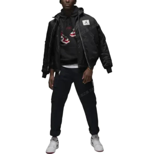 Air Jordan Hoodie 'Jordan 1 Chicago Black' FD0569-010