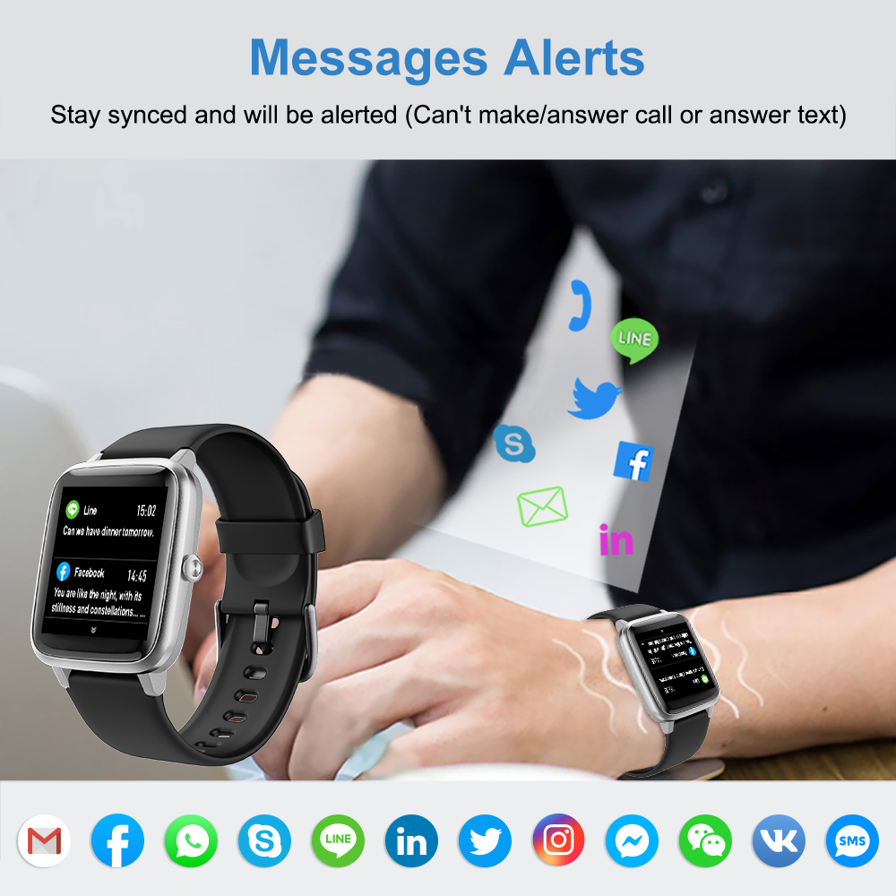 Smart Watch for Men Women Compatible with iPhone/Android Phones
