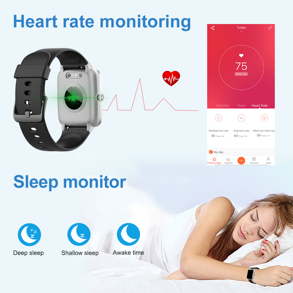 Smart Watch for Men Women Compatible with iPhone/Android Phones