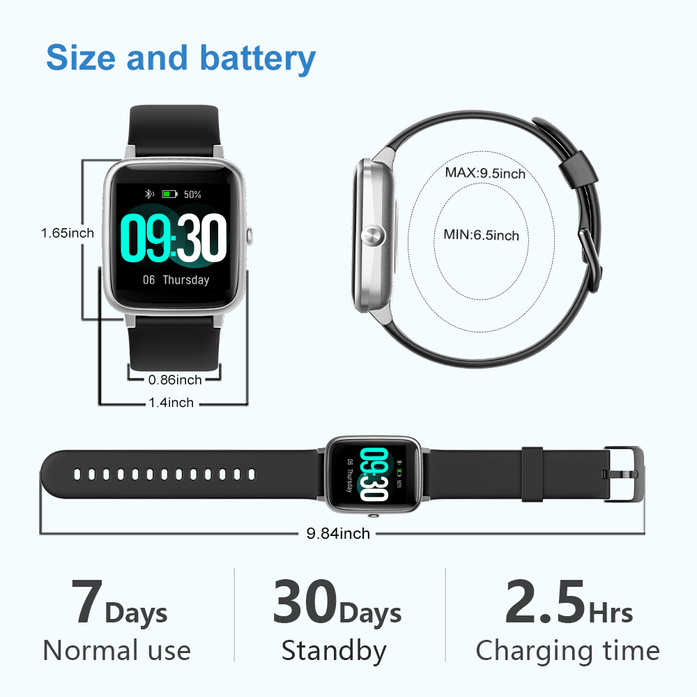 Smart Watch for Men Women Compatible with iPhone/Android Phones