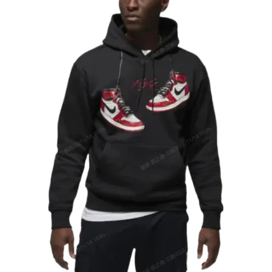 Air Jordan Hoodie 'Jordan 1 Chicago Black' FD0569-010